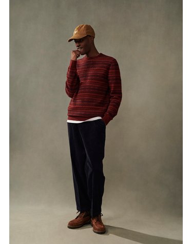 남성 네이비 Stretch Relaxed 코듀로이 팬츠