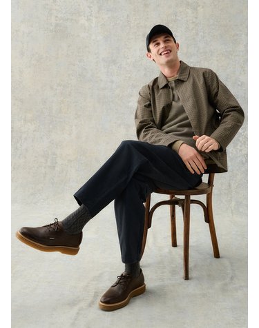 남성 네이비 Classic Relaxed 치노 팬츠