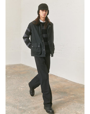 [Barbour x Margaret Howell] 남성 블랙 Bedale 캐주얼 베스트