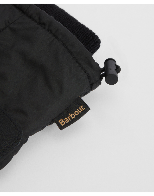 바버 남성 블랙 Harker Waterproof 장갑 착용컷
