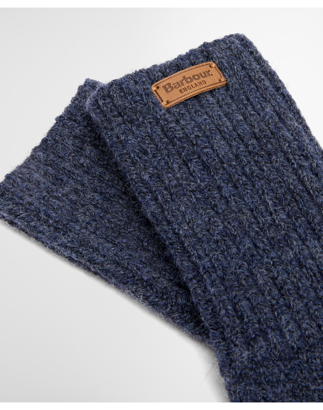 바버 여성 네이비 Pendle Wristwarmer 핸드워머 착용컷