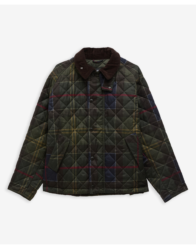 바버 [BEST] 남성 클래식 타탄 Transport 퀼팅자켓 MULTI COLOR 상세
