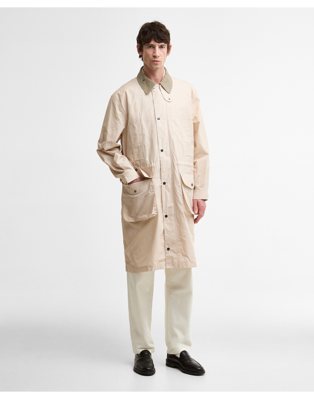 바버 [Barbour X Kaptain Sunshine] 남성 아이보리 Endurance 캐주얼 자켓 밝은 베이지 상세