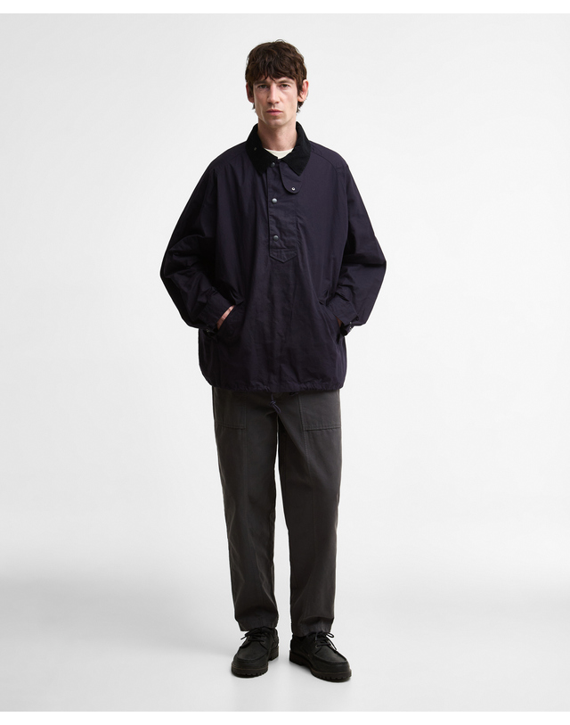 바버 [Barbour X Kaptain Sunshine] 남성 네이비 Transport Smock 캐주얼 자켓 진한 블루 상세