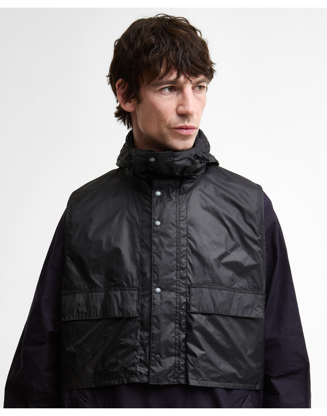 바버 [Barbour X Kaptain Sunshine] 남성 네이비 Transport Smock 캐주얼 자켓 진한 블루 상세