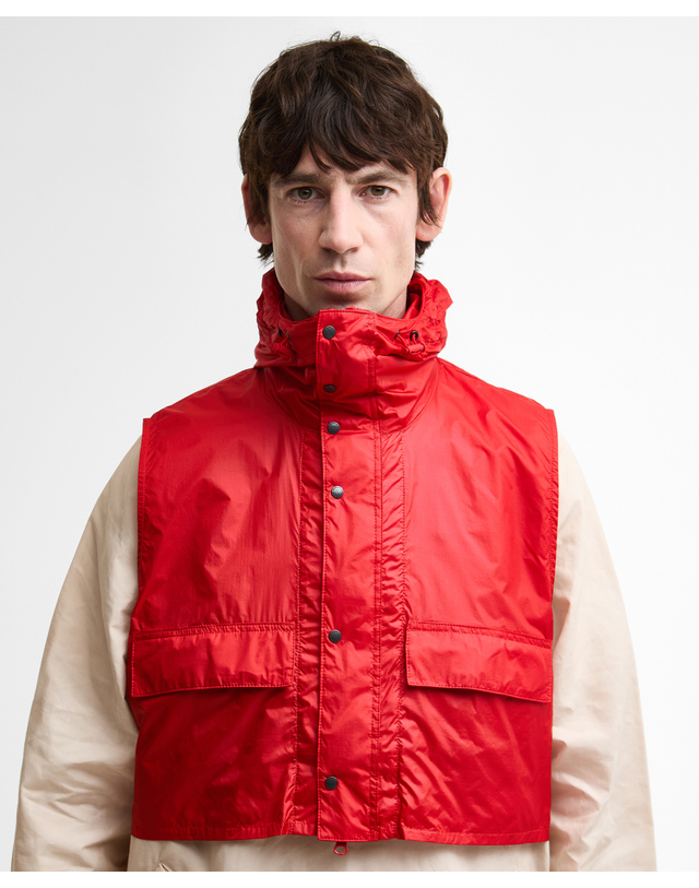 바버 [Barbour X Kaptain Sunshin] 남성 아이보리 Transport Smock 캐주얼 자켓 밝은 베이지 상세