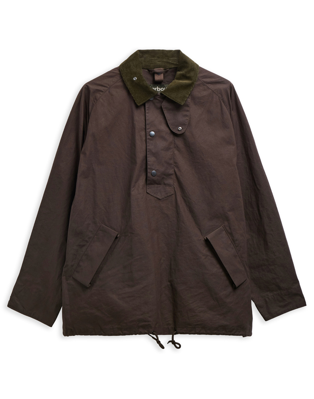 바버 [Barbour X Kaptain Sunshine] 남성 올리브 Transport Smock 캐주얼 자켓 진한 연두 상세