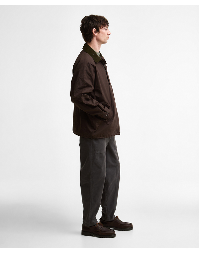 바버 [Barbour X Kaptain Sunshine] 남성 올리브 Transport Smock 캐주얼 자켓 진한 연두 상세