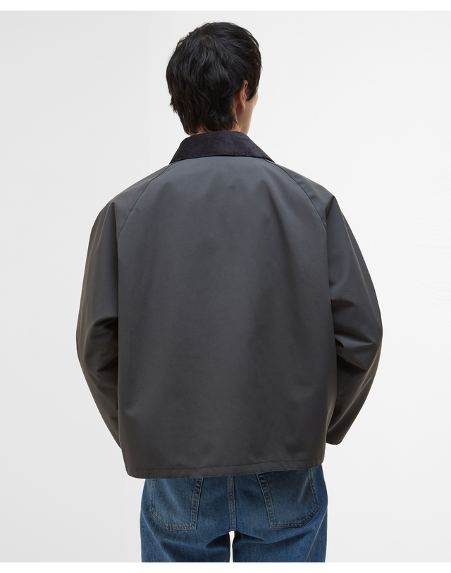 바버 남여공용 차콜 OS Transport 리버서블 캐주얼 자켓 차콜 그레이 착용컷