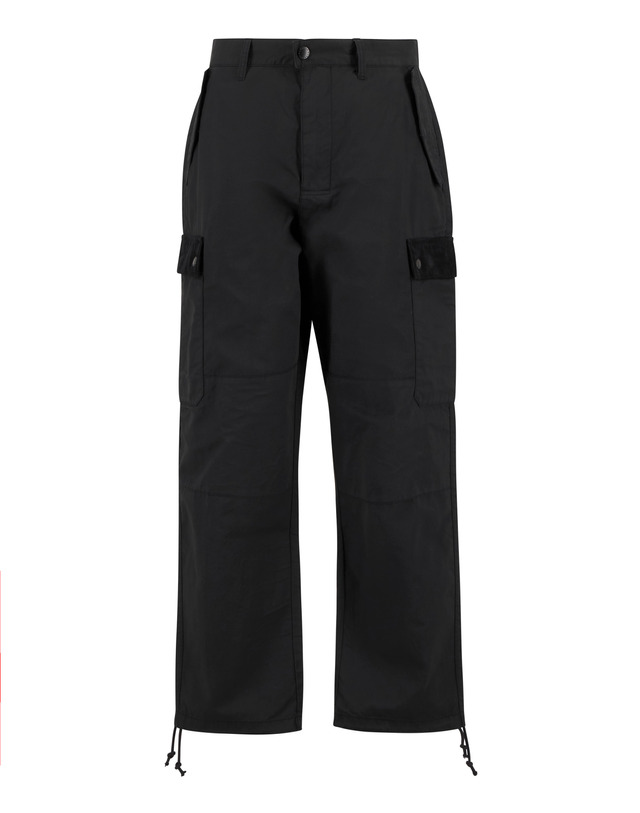 바버 남성 블랙 Silverbay OS Twill 팬츠 착용컷