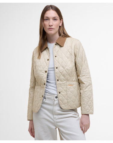 여성 크림 Summer Liddesdale 퀼팅 자켓