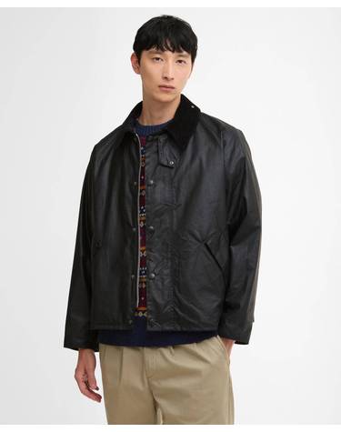 남성 그레이 OS Transport 왁스 자켓