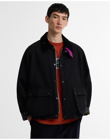[Barbour x Paul Smith] 남성 그레이 Transport 울 자켓