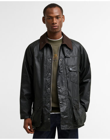 [Barbour x A.P.C.] 남성 카키 Beaufort 왁스 자켓