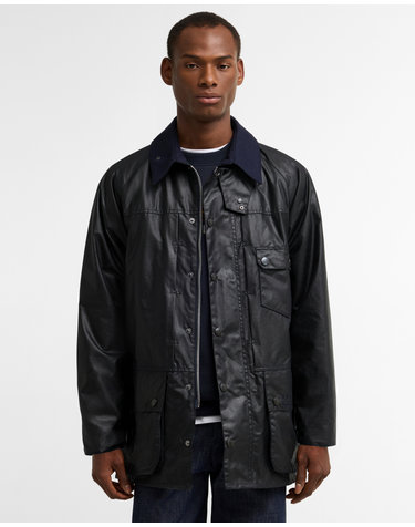 [Barbour x A.P.C.] 남성 네이비 Beaufort 왁스 자켓