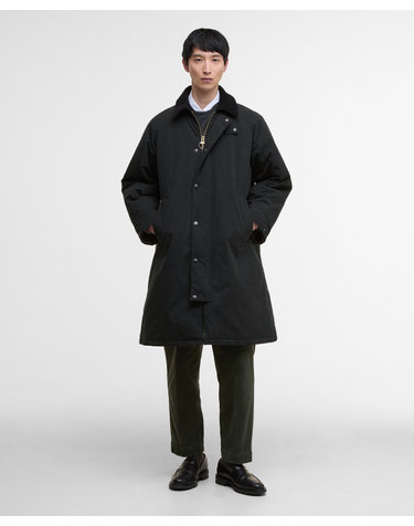 남여공용 블랙 패디드 Exmoor 코트