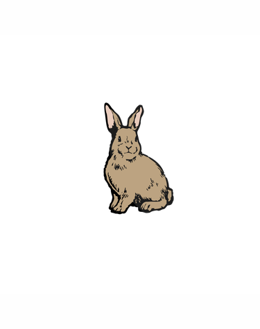 바버 Rabbit 핀뱃지