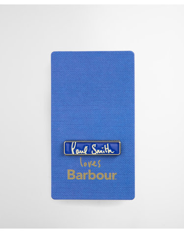 [Barbour x Paul Smith] 블루 핀뱃지