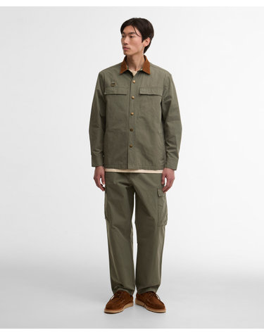 남성 올리브 Spey Poplin Relaxed 팬츠