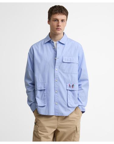 [Barbour x Paul Smith] 남성 블루 Swale 셔츠