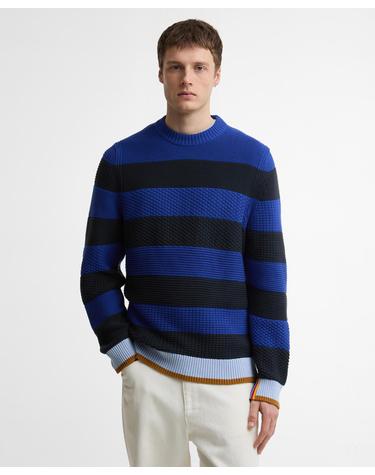 [Barbour x Paul Smith] 남성 네이비 Southwold 스웨터
