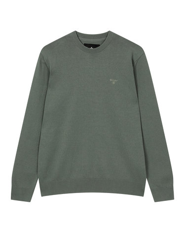 남성 그린 Pima Cotton 크루넥 스웨터 [ASIAN FIT]
