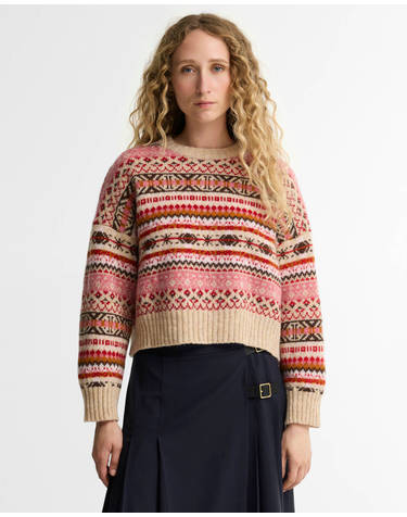여성 핑크 Scottish Made Overton 스웨터