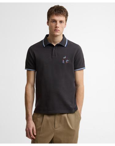 [Barbour X Paul Smith] 남성 네이비 Lure 폴로 셔츠