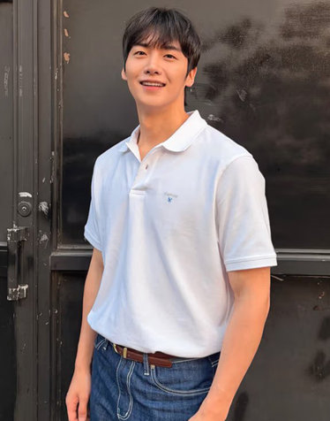 남성 화이트 Original Sports 폴로셔츠 [Asian Fit]