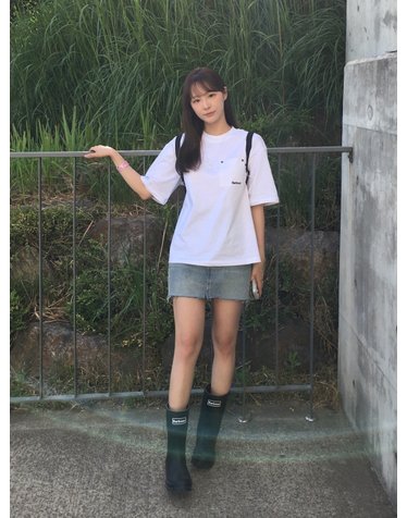 [정채연착용] 여성 화이트 Farne 티셔츠