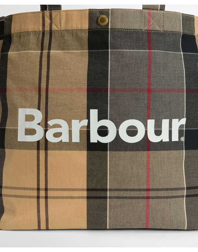 바버 남여공용 멀티컬러 Telfield Tartan 토트백 MULTI COLOR 상세