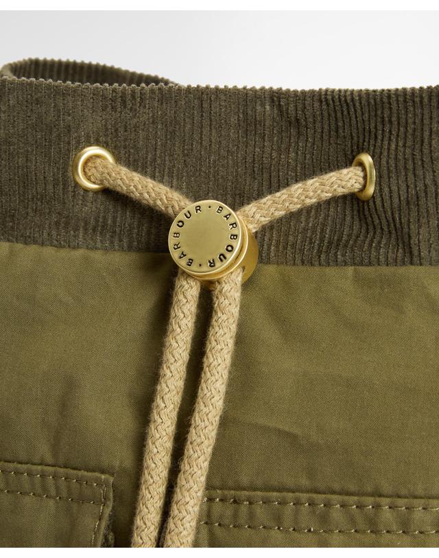 바버 여성 카키 Mia Drawstring 토트백 진한 초록 상세