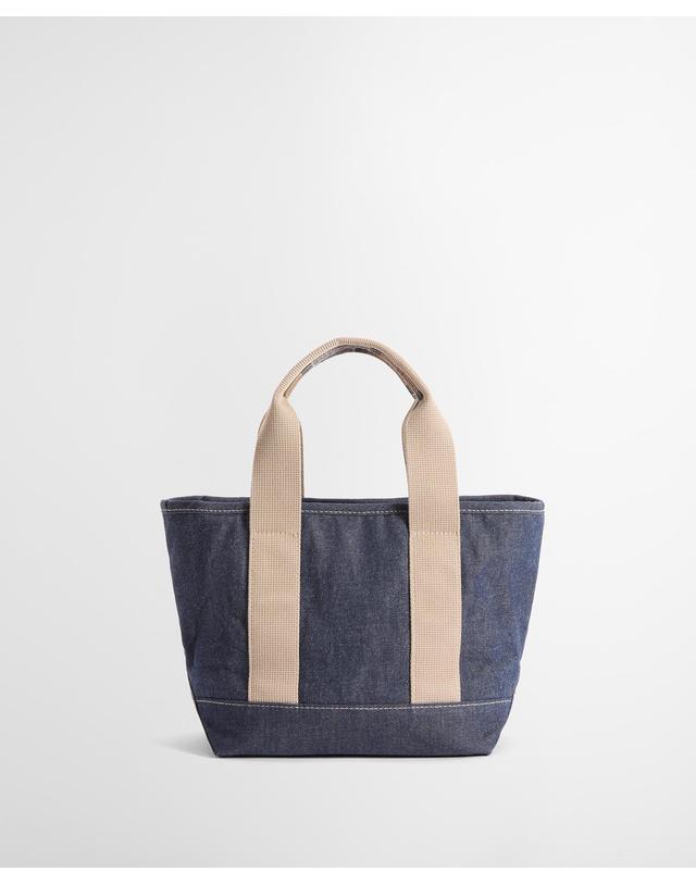 바버 [정채연착용] 여성 다크블루 Mini Mya Denim 토트백 진한 블루 상세