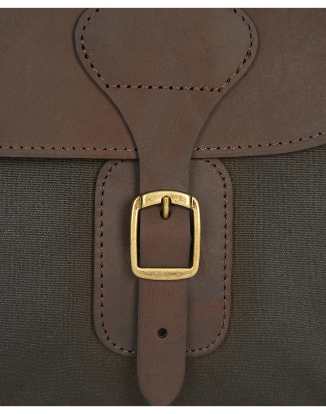 바버 바버 올리브 왁스 Leather Briefcase 백 진한 연두 상세