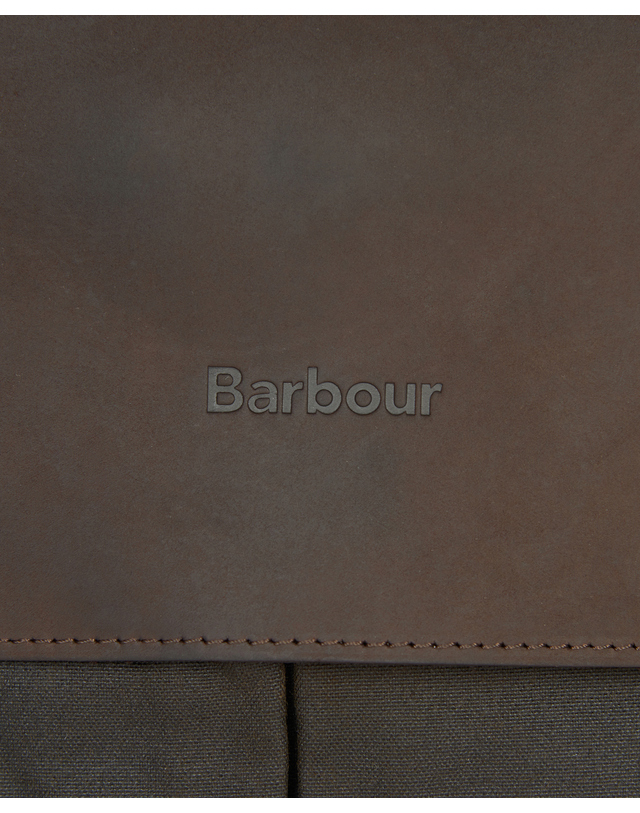 바버 바버 올리브 왁스 Leather Briefcase 백 진한 연두 상세