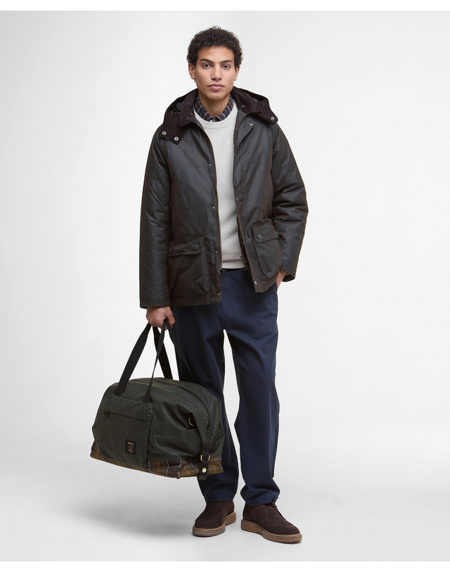 바버 남여공용 카키 Field 왁스 Holdall 진한 초록 상세