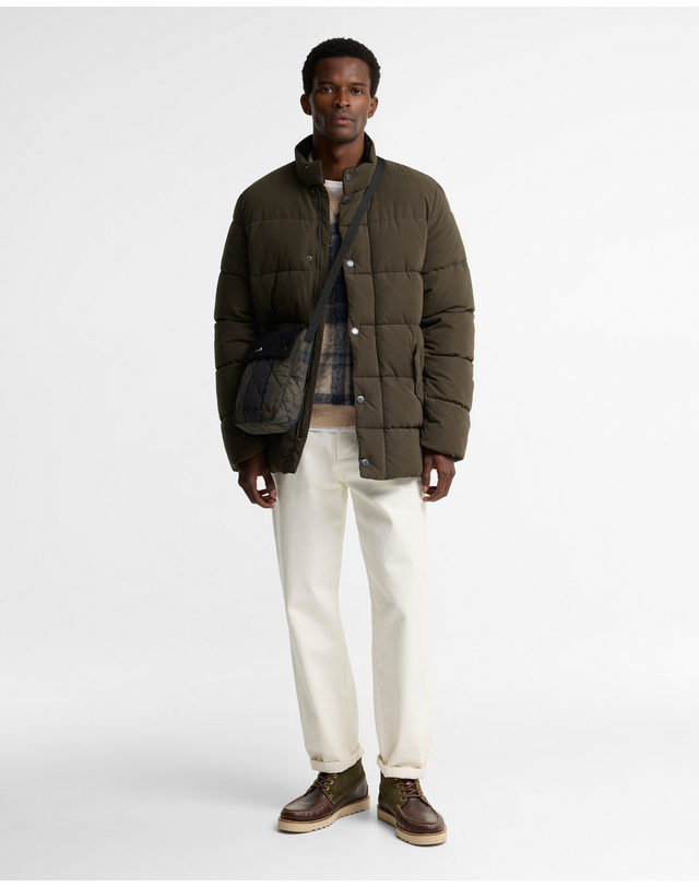 바버 남여공용 타탄 Liddesdale 크로스 백 MULTI COLOR 착용컷
