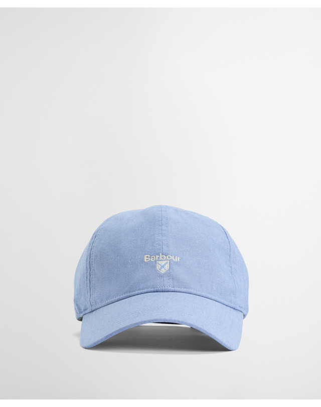 바버 남성 블루 Nelson Chambray 캡 모자 착용컷