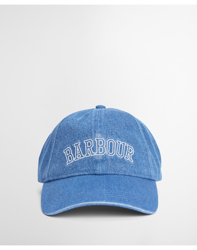 바버 여성 블루 Emily Denim 캡 모자 착용컷