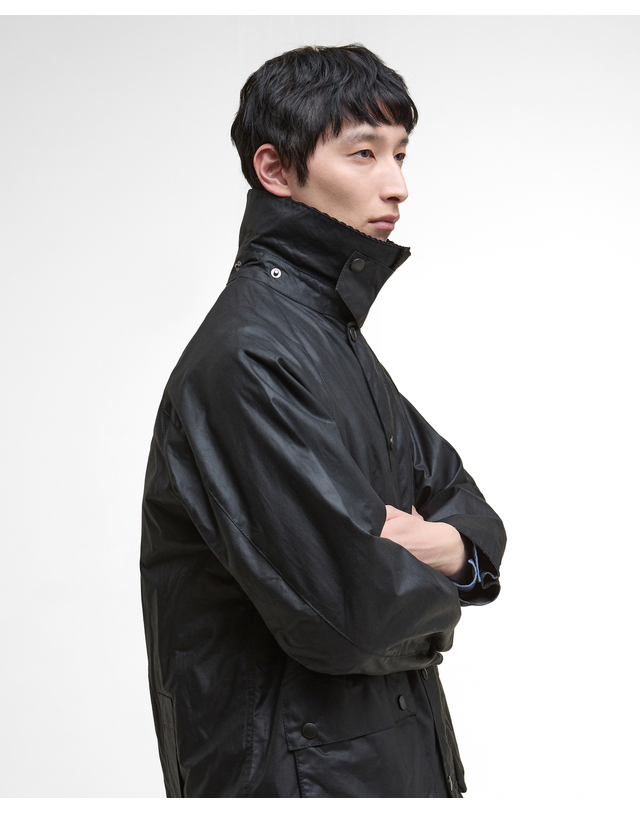 바버 남여공용 블랙 OS Bedale 왁스 자켓 상세