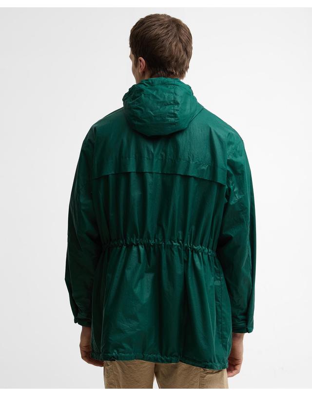 바버 [Barbour x Paul Smith] 남성 카키 Durham 왁스 자켓 초록 착용컷