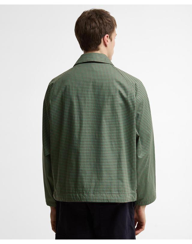 바버 [Barbour x Paul Smith] 남성 카키 Transport 셔츠 캐주얼 자켓 초록 착용컷