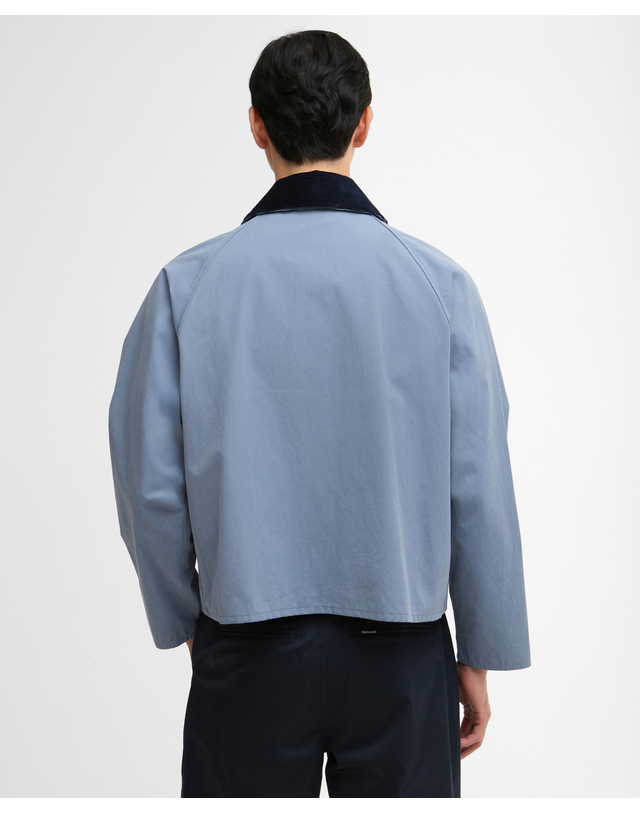 바버 남여공용 블루 OS Spey 캐주얼 자켓 착용컷