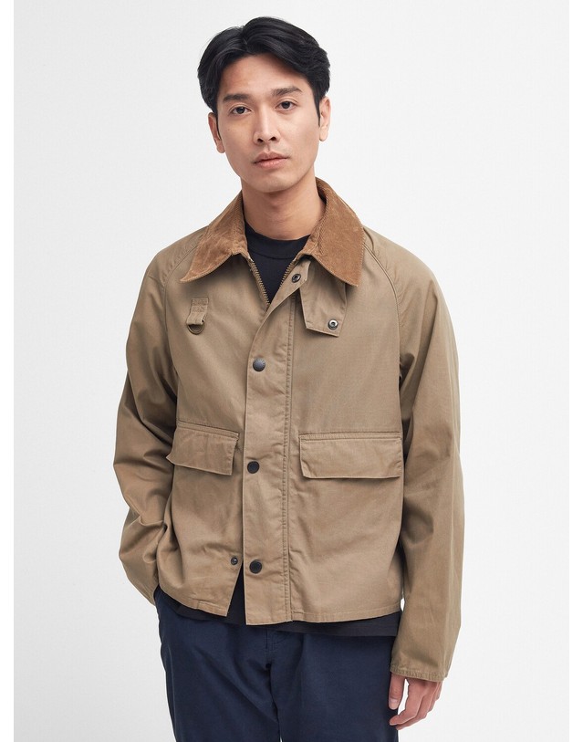 바버 [EXCLUSIVE] 남여공용 브라운 SL Spey 캐주얼 자켓 진한 브라운 상세