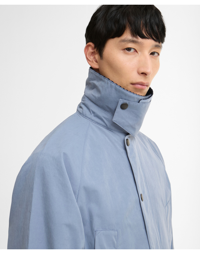 바버 남여공용 블루 OS Peached Bedale 캐주얼 자켓 상세