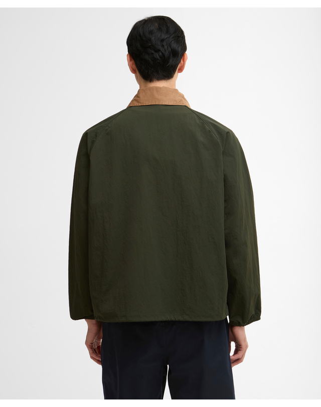 바버 [노정화착용] 남여공용 카키 Transport Nylon 캐주얼 자켓 진한 초록 착용컷
