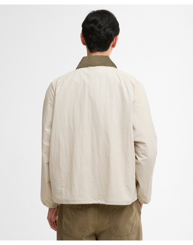 바버 [이주원착용] 남여공용 아이보리 Transport Nylon 캐주얼 자켓 밝은 베이지 착용컷