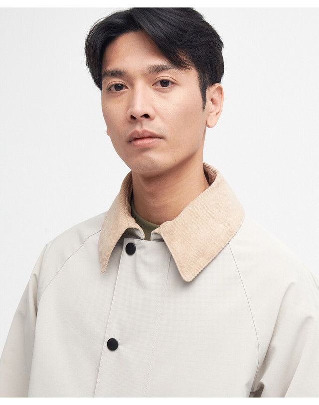 바버 [BEST] [인플루언서 정채연착용(034)] 남여공용 아이보리 OS Burghley 샤워프루프 자켓 밝은 베이지 상세