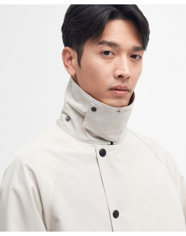 바버 [BEST] [인플루언서 정채연착용(034)] 남여공용 아이보리 OS Burghley 샤워프루프 자켓 밝은 베이지 상세