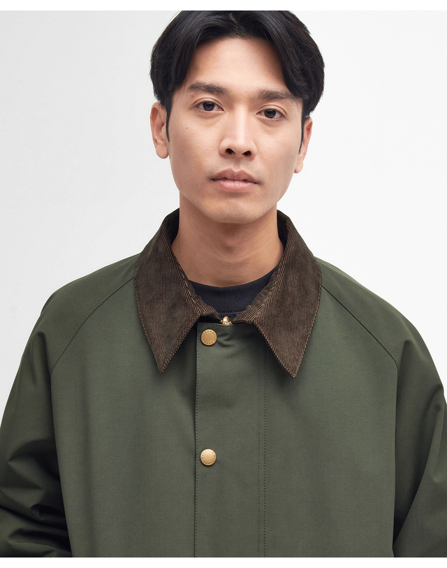 바버 남여공용 카키 OS Transport 리버서블 캐주얼 자켓 진한 초록 상세